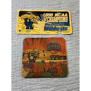 Vintage Kentucky Wildcats Basketball 1998 NCAA Champions Tag & Final 4 Mouse Pad